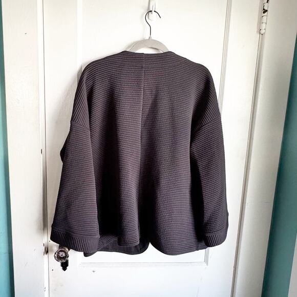 Madewell Texture and Thread Open Front Textured Caridgan Jacket Oversized Medium - Picture 8 of 10